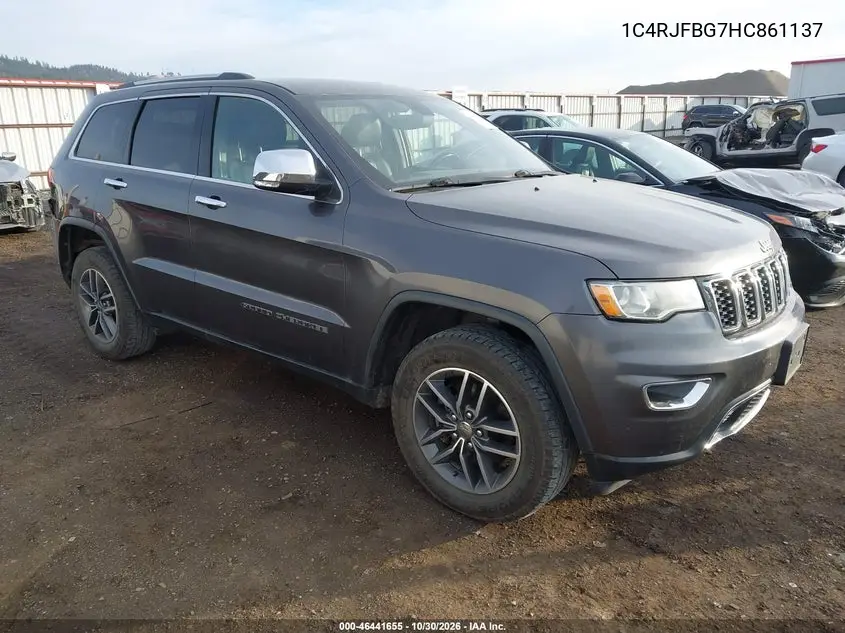 JEEP GRAND CHEROKEE 2017, VIN 1C4RJFBG7HC861137