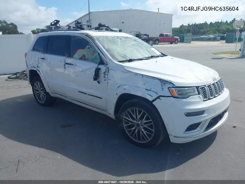JEEP GRAND CHEROKEE 2017, VIN 1C4RJFJG9HC635604