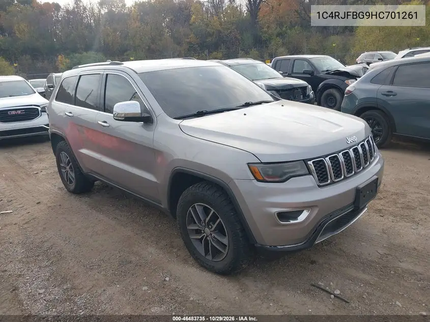 JEEP GRAND CHEROKEE 2017, VIN 1C4RJFBG9HC701261