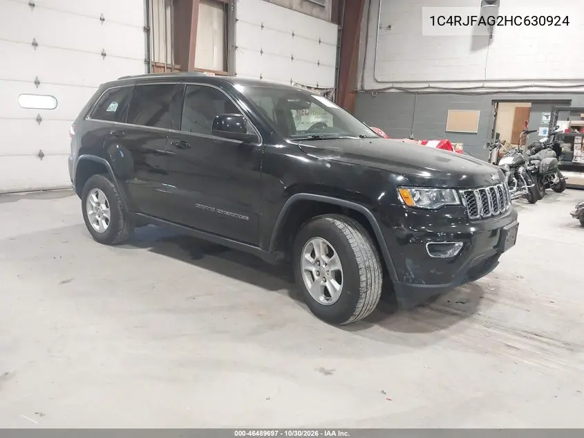 JEEP GRAND CHEROKEE 2017, VIN 1C4RJFAG2HC630924