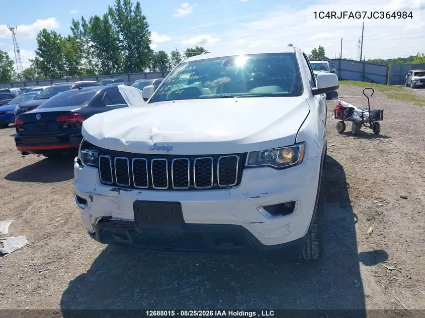2018 JEEP GRAND CHEROKEE VIN 1C4RJFAG7JC364984 — фото 12