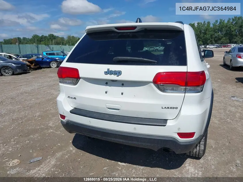 2018 JEEP GRAND CHEROKEE VIN 1C4RJFAG7JC364984 — фото 16