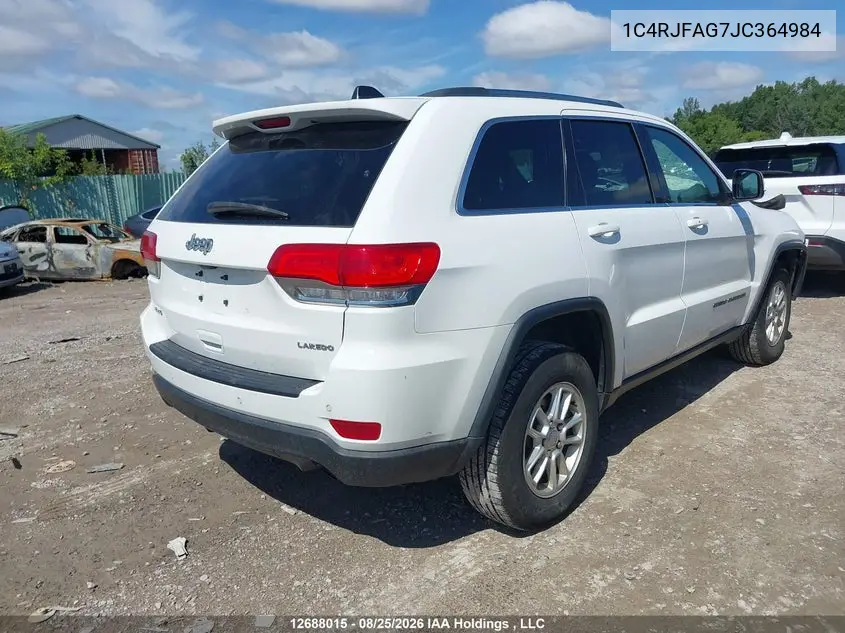 2018 JEEP GRAND CHEROKEE VIN 1C4RJFAG7JC364984 — фото 4