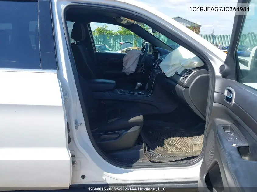 2018 JEEP GRAND CHEROKEE VIN 1C4RJFAG7JC364984 — фото 5