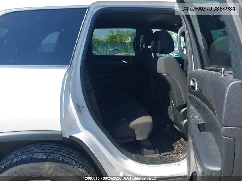 2018 JEEP GRAND CHEROKEE VIN 1C4RJFAG7JC364984 — фото 8