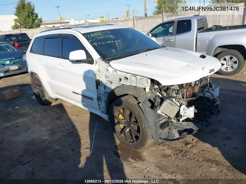 JEEP GRAND CHEROKEE 2018, VIN 1C4RJFN96JC381478