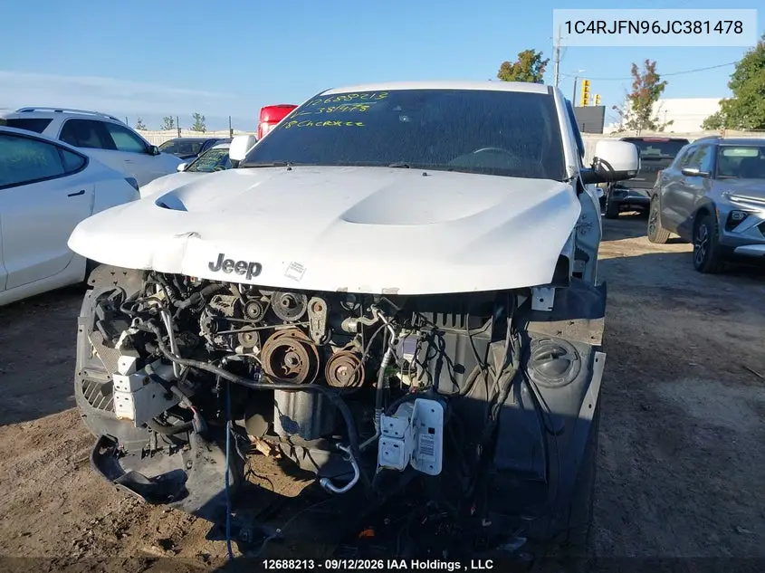2018 JEEP GRAND CHEROKEE VIN 1C4RJFN96JC381478 — фото 12