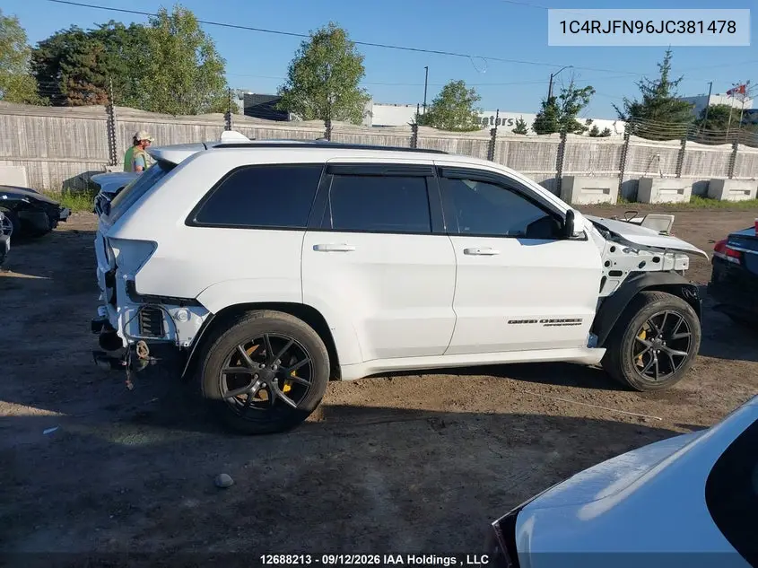 2018 JEEP GRAND CHEROKEE VIN 1C4RJFN96JC381478 — фото 13