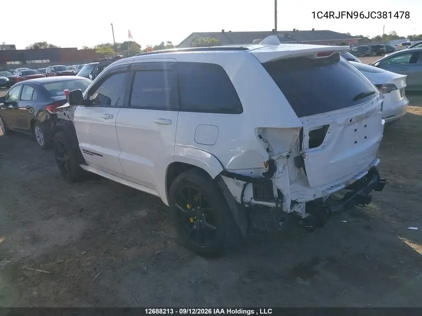 2018 JEEP GRAND CHEROKEE VIN 1C4RJFN96JC381478 — фото 3