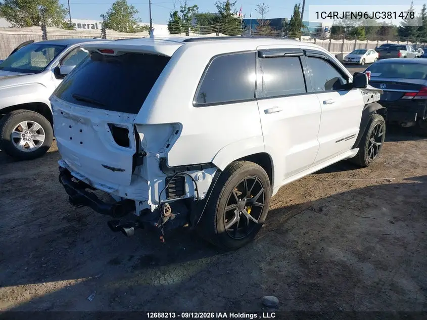 2018 JEEP GRAND CHEROKEE VIN 1C4RJFN96JC381478 — фото 4