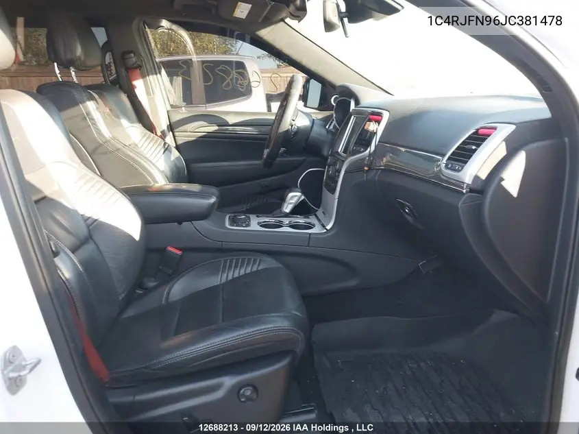 2018 JEEP GRAND CHEROKEE VIN 1C4RJFN96JC381478 — фото 5