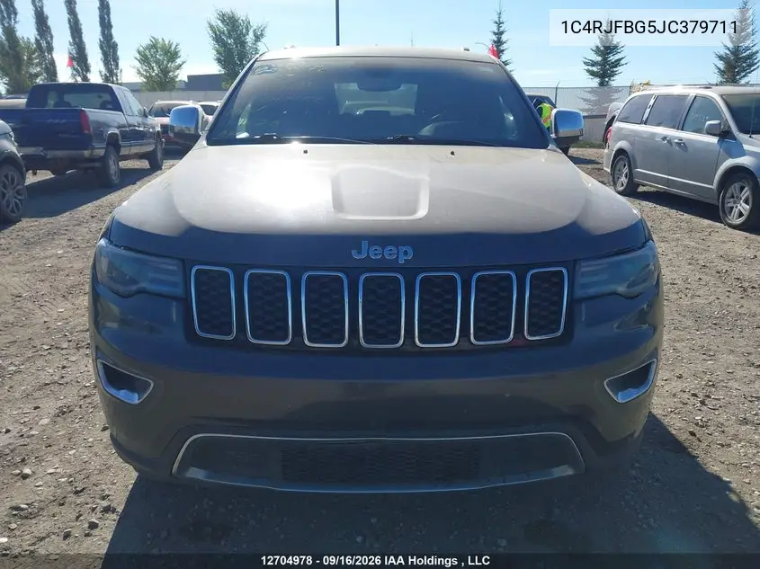 2018 JEEP GRAND CHEROKEE VIN 1C4RJFBG5JC379711 — фото 12