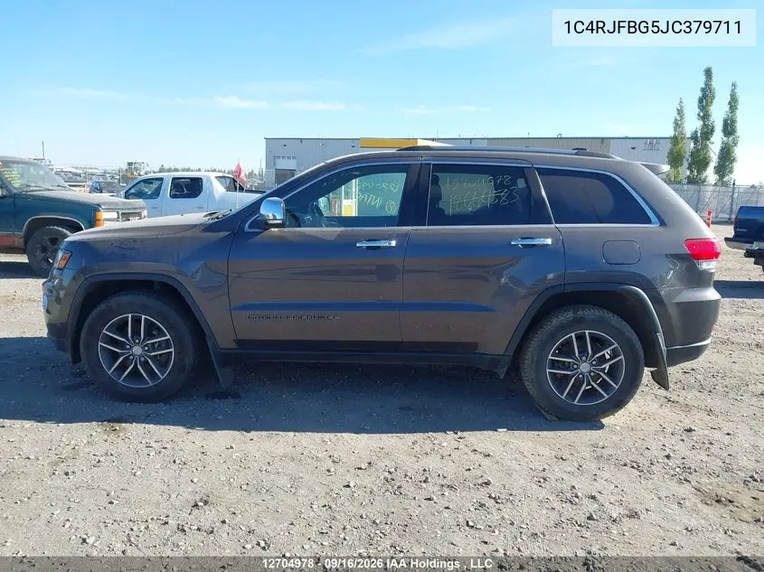 2018 JEEP GRAND CHEROKEE VIN 1C4RJFBG5JC379711 — фото 14