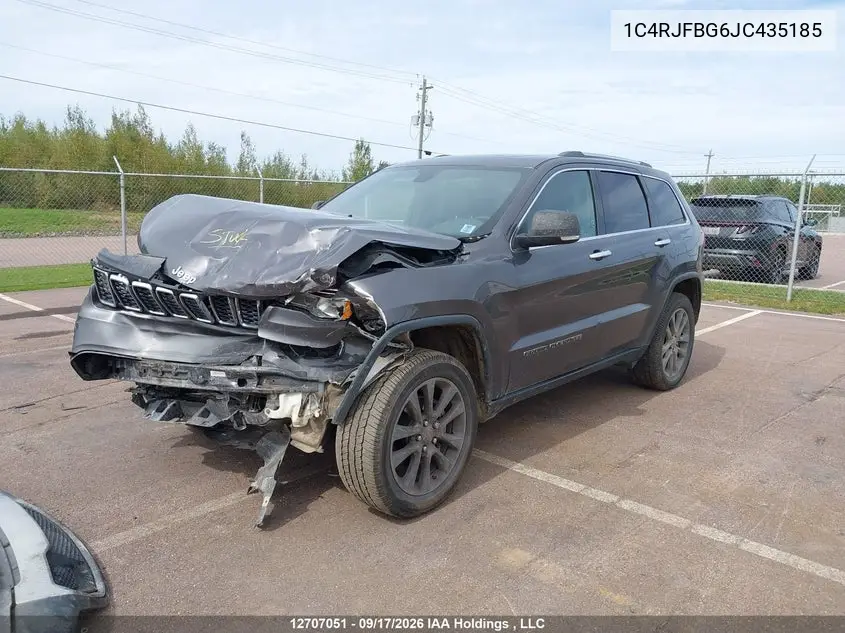 2018 JEEP GRAND CHEROKEE VIN 1C4RJFBG6JC435185 — фото 2