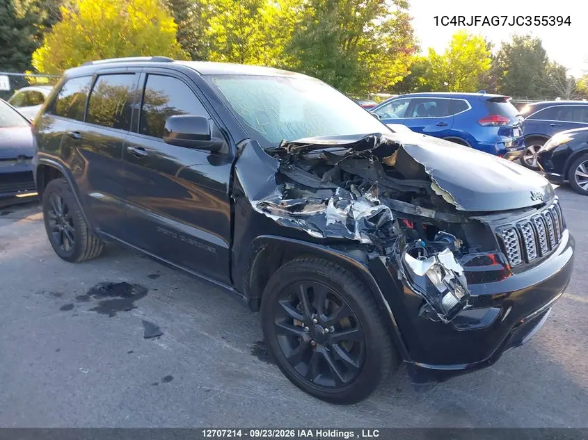 JEEP GRAND CHEROKEE 2018, VIN 1C4RJFAG7JC355394