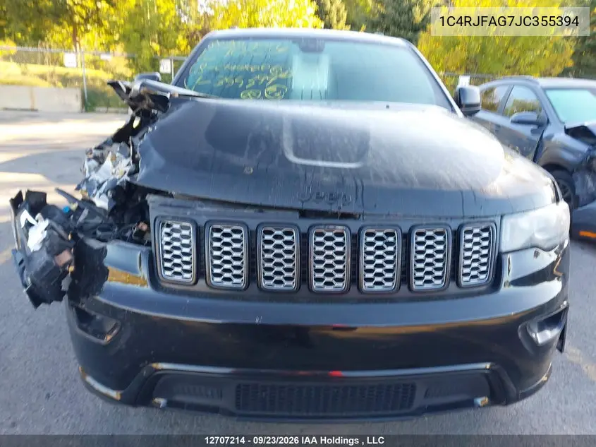 2018 JEEP GRAND CHEROKEE VIN 1C4RJFAG7JC355394 — фото 12