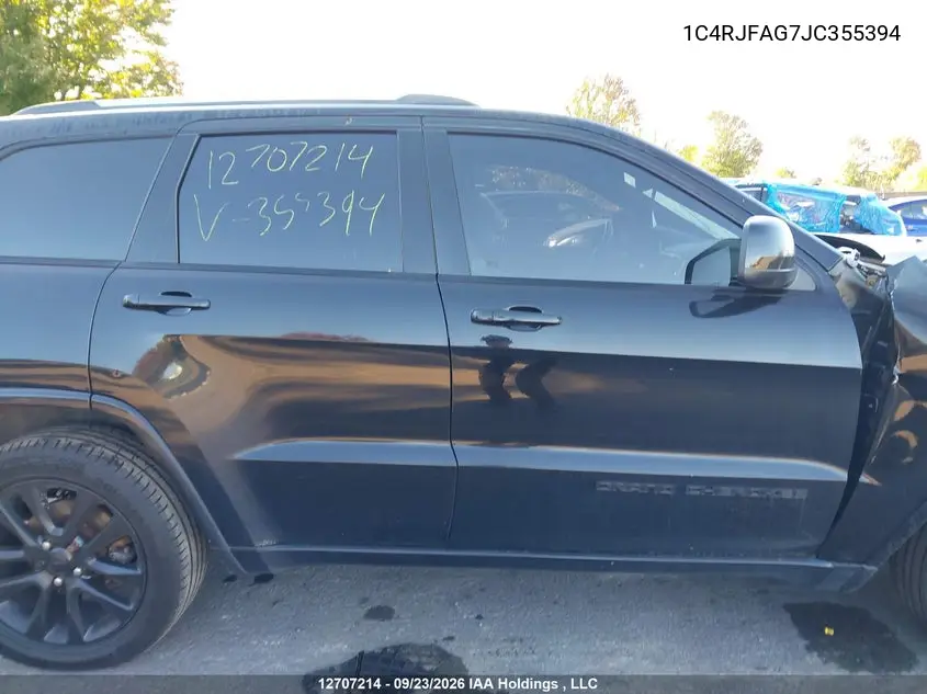 2018 JEEP GRAND CHEROKEE VIN 1C4RJFAG7JC355394 — фото 13