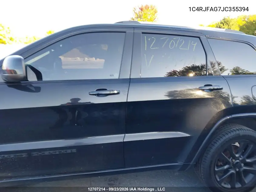 2018 JEEP GRAND CHEROKEE VIN 1C4RJFAG7JC355394 — фото 14