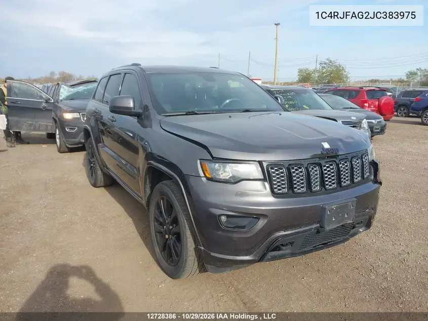 JEEP GRAND CHEROKEE 2018, VIN 1C4RJFAG2JC383975