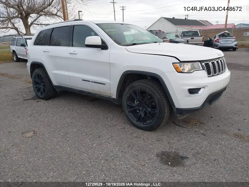 JEEP GRAND CHEROKEE 2018, VIN 1C4RJFAG3JC448672