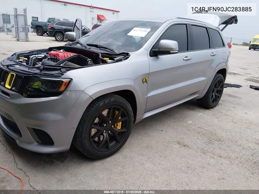 2018 JEEP GRAND CHEROKEE VIN 1C4RJFN90JC283885 — фото 2