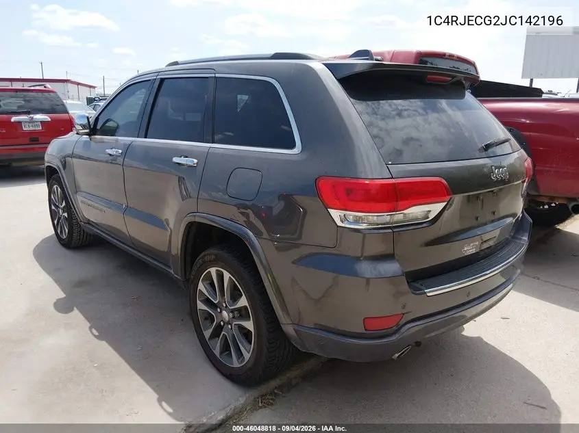 2018 JEEP GRAND CHEROKEE VIN 1C4RJECG2JC142196 — фото 3