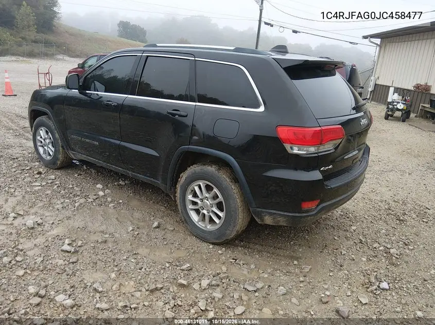 2018 JEEP GRAND CHEROKEE VIN 1C4RJFAG0JC458477 — фото 3