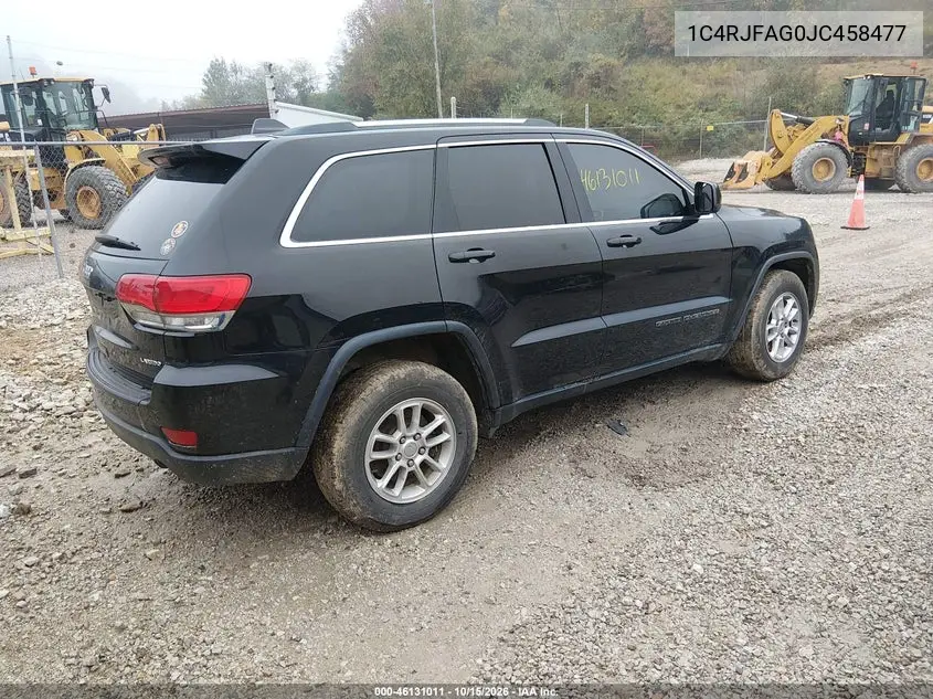 2018 JEEP GRAND CHEROKEE VIN 1C4RJFAG0JC458477 — фото 4