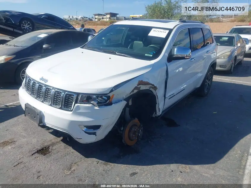 2018 JEEP GRAND CHEROKEE VIN 1C4RJFBM6JC446709 — фото 2