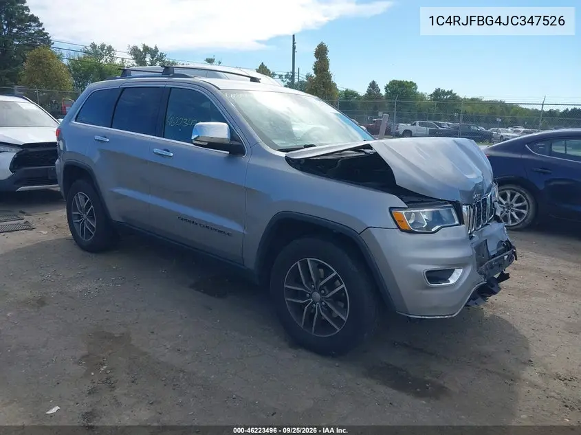 JEEP GRAND CHEROKEE 2018, VIN 1C4RJFBG4JC347526