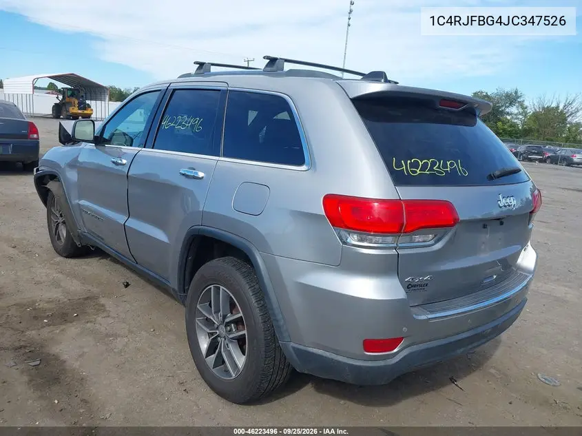 2018 JEEP GRAND CHEROKEE VIN 1C4RJFBG4JC347526 — фото 3