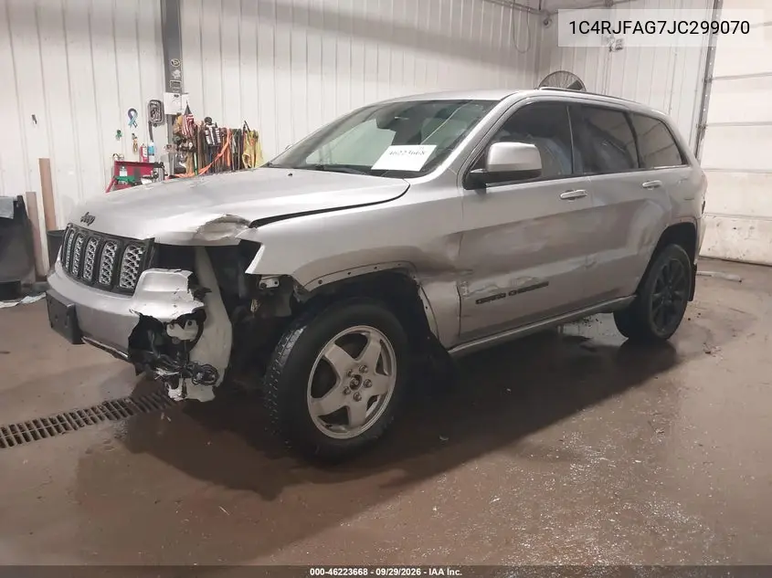 2018 JEEP GRAND CHEROKEE VIN 1C4RJFAG7JC299070 — фото 2