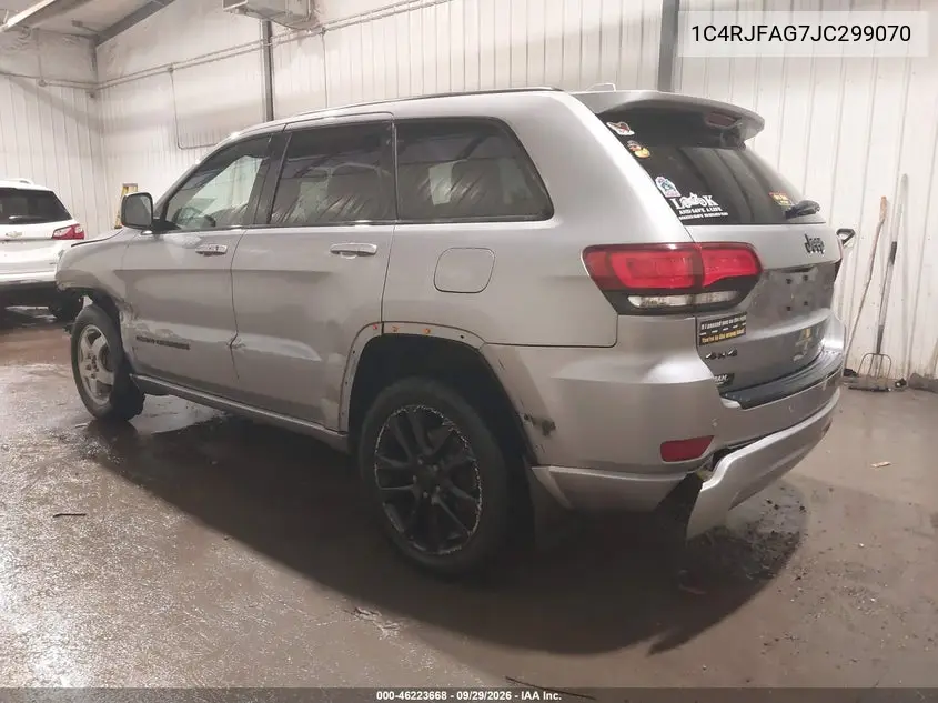 2018 JEEP GRAND CHEROKEE VIN 1C4RJFAG7JC299070 — фото 3