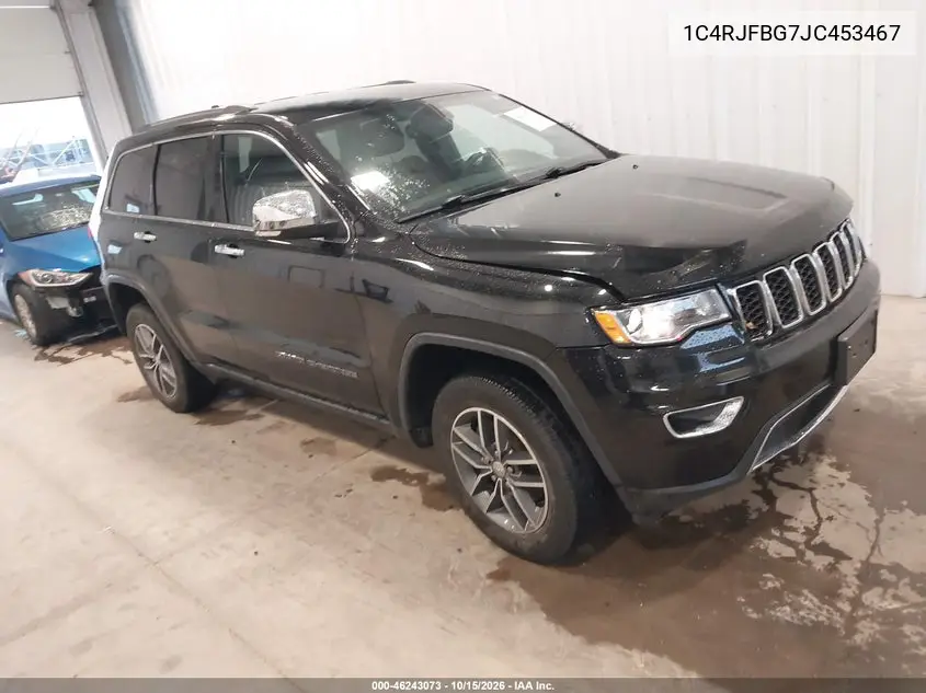 JEEP GRAND CHEROKEE 2018, VIN 1C4RJFBG7JC453467