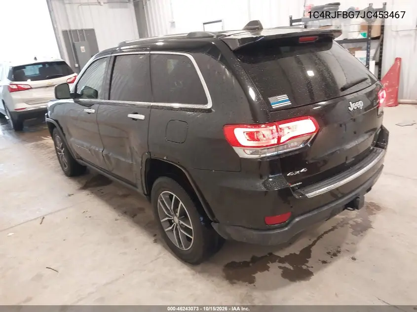 2018 JEEP GRAND CHEROKEE VIN 1C4RJFBG7JC453467 — фото 3