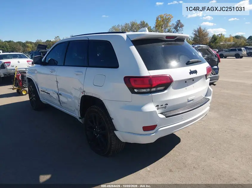 2018 JEEP GRAND CHEROKEE VIN 1C4RJFAGXJC251031 — фото 3