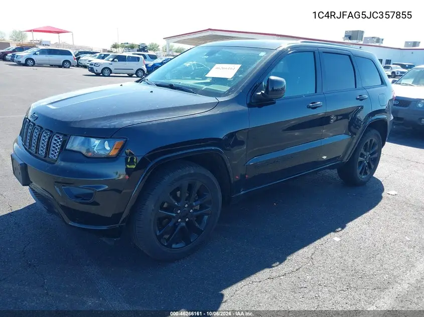 2018 JEEP GRAND CHEROKEE VIN 1C4RJFAG5JC357855 — фото 2