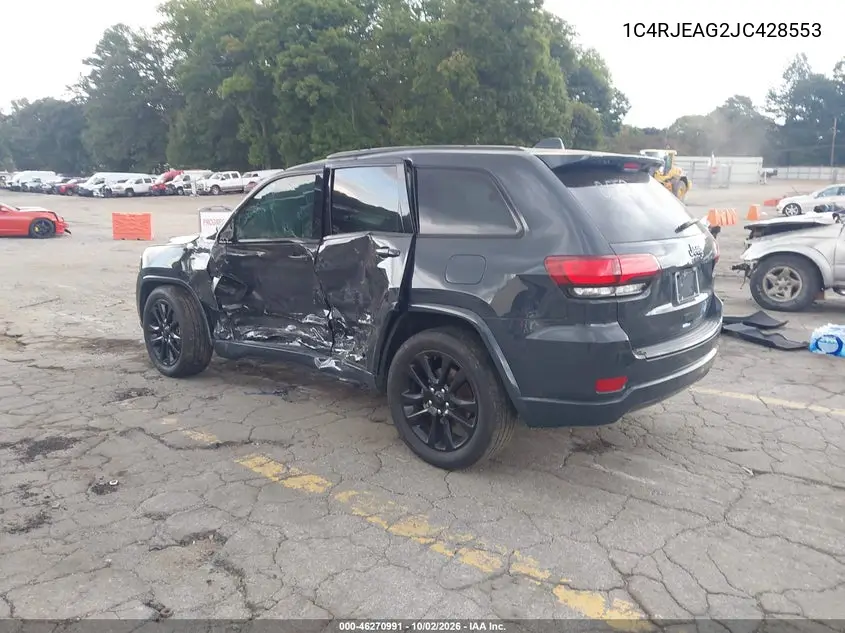 2018 JEEP GRAND CHEROKEE VIN 1C4RJEAG2JC428553 — фото 3