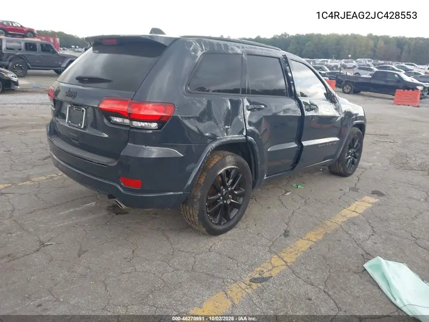 2018 JEEP GRAND CHEROKEE VIN 1C4RJEAG2JC428553 — фото 4