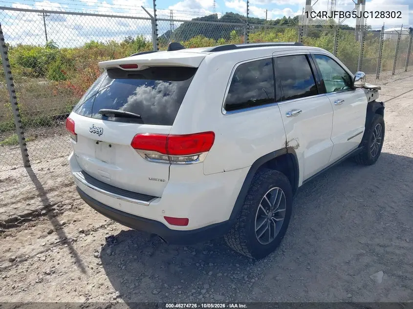 2018 JEEP GRAND CHEROKEE VIN 1C4RJFBG5JC128302 — фото 4
