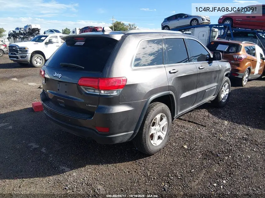 2018 JEEP GRAND CHEROKEE VIN 1C4RJFAG8JC420091 — фото 4