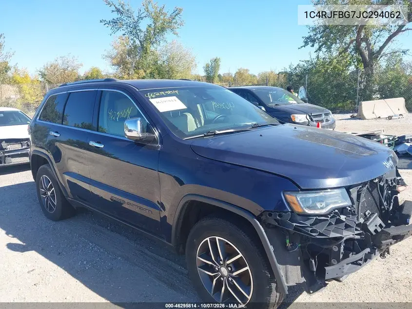 JEEP GRAND CHEROKEE 2018, VIN 1C4RJFBG7JC294062