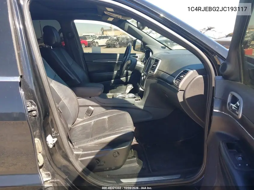 2018 JEEP GRAND CHEROKEE VIN 1C4RJEBG2JC193117 — фото 5