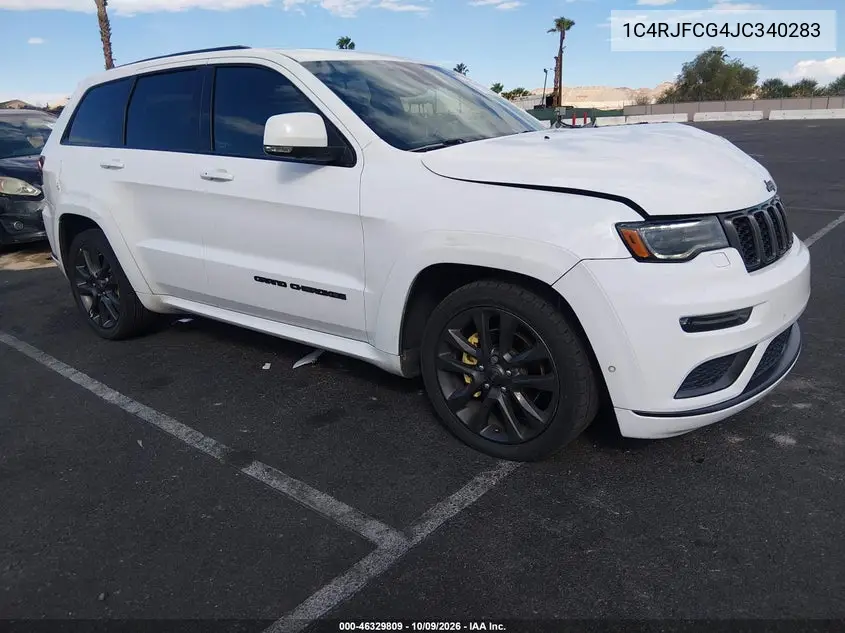 JEEP GRAND CHEROKEE 2018, VIN 1C4RJFCG4JC340283