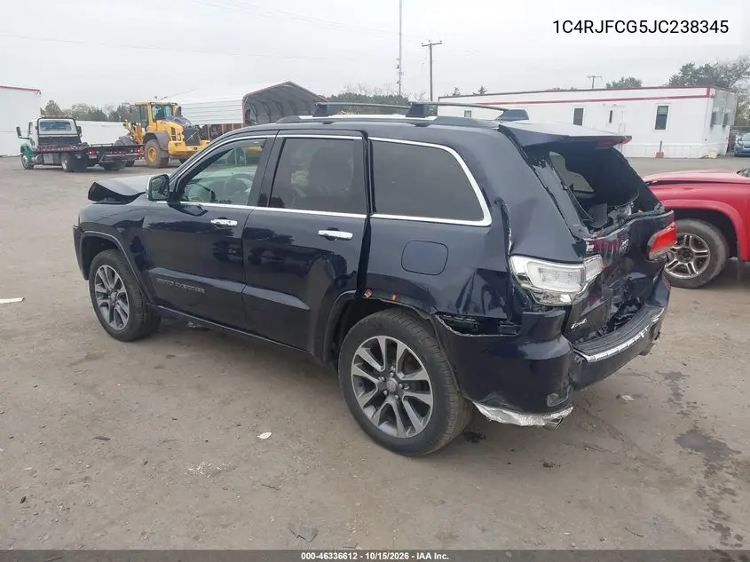 2018 JEEP GRAND CHEROKEE VIN 1C4RJFCG5JC238345 — фото 3