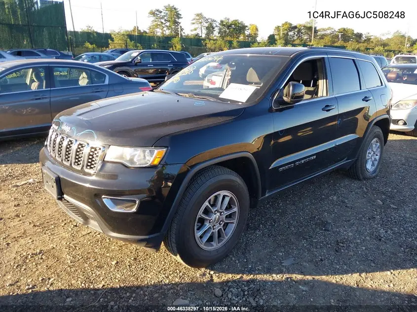 2018 JEEP GRAND CHEROKEE VIN 1C4RJFAG6JC508248 — фото 2