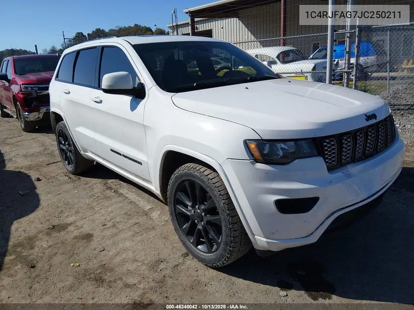 JEEP GRAND CHEROKEE 2018, VIN 1C4RJFAG7JC250211