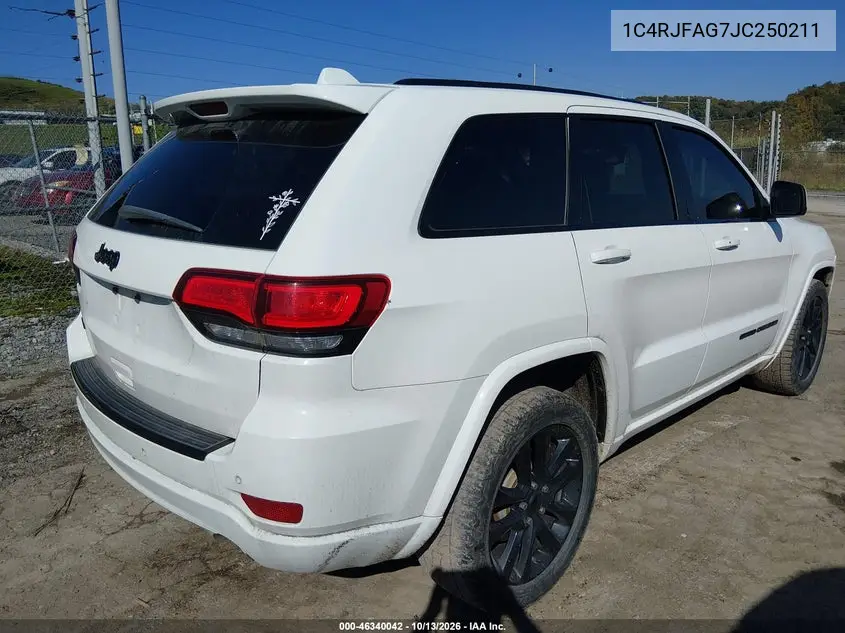 2018 JEEP GRAND CHEROKEE VIN 1C4RJFAG7JC250211 — фото 4
