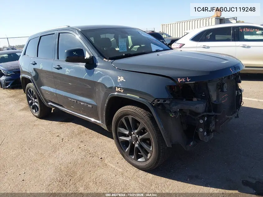 JEEP GRAND CHEROKEE 2018, VIN 1C4RJFAG0JC119248