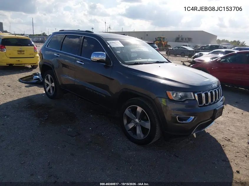 JEEP GRAND CHEROKEE 2018, VIN 1C4RJEBG8JC153706